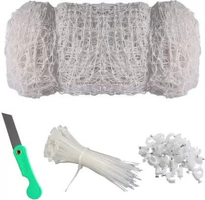HouseOfCommon Anti Bird Net/Pigeon Net UV Stabilized 10x12 Feet White with Installation Kit Bird Net(White)
