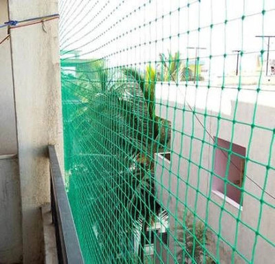 I Geon Anti Bird Net 10 Ft. x 6 Ft.(60 SQ.Ft.)Nylon Net For Balcony/ Camping Net(Green)