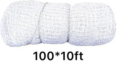 Pashchayate Cricket net 100*10ft, Durable Premium Quality Training Net Cricket Net(White)