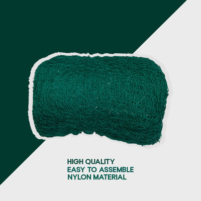 Dabodiya 30x10 Feet Cricket Nylon Heavy-Duty Play Net Cricket Net(Green)