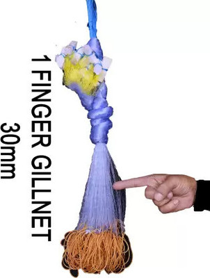 A to Z 1 FINGER 30mm GILLNET LEAD SINKER,HEIGHT 5F, UP LENGHT 50F, DOWN LENGHT 100F Fishing Net(Multicolor)