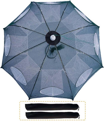 Maxxlite Light 8 Side Bait Fishing Trap Net Fishing Net(Green)