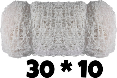 I2SERVICES Cricket Net 30x10 ft - Durable Nylon HDPE Practice Net Cricket Net(White)