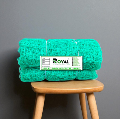 ROYALNETCENTER 20x10 Cricket Trainnig Net HDPE Nylon 12 Ply Thickness 40mm Mesh Size Cricket Net(Green)
