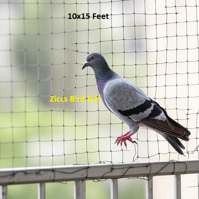 Ziccs Anti Bird Net for Balcony | Kabutar Jali Pigeon Net for Balcony, 10X15 feet Camping Net(White)