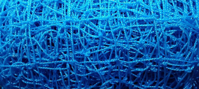 Zenamco 10×100 Freestanding Ball Stop Net,1mm Thread 12 ply with all side interlocking Cricket Net(Blue)