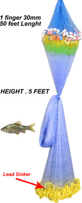 Minatifishing 1 finger 30 mm shisha fishing net Fishing Net(Multicolor)