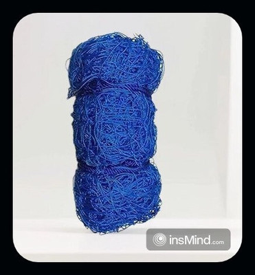 STYRKR Cricket Game Nylon Net Feet Ground Boundart and Practice@142 Cricket Net(Blue)