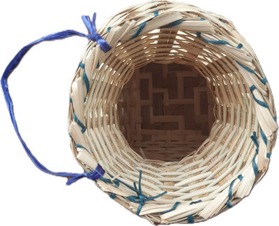 Das Departmental Store Fisherman Fish Storage Bamboo Kholoi Traditional Basket Fishing Net(Brown)