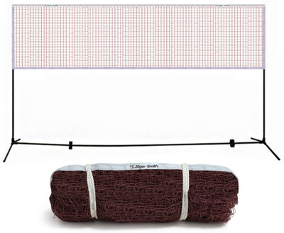 Jager-Smith Stork Nylon Badminton Net for Outdoor, Indoor Badminton Sports (Made in India) Badminton Net(Maroon)
