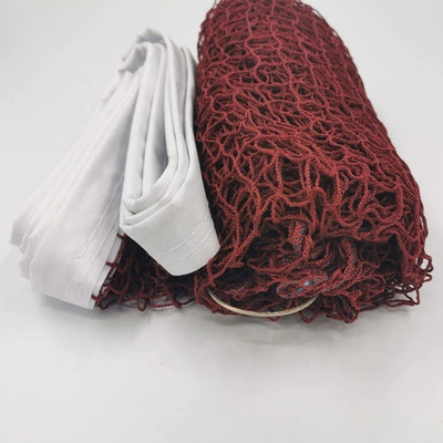 zxxxt Sports Net_14 Badminton Net(Maroon, White)