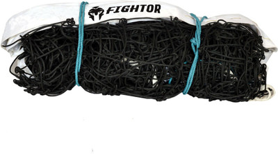 FIGHTOR TOP NYLON 4 SIDE TETRON TAPE Volleyball Net(Black)