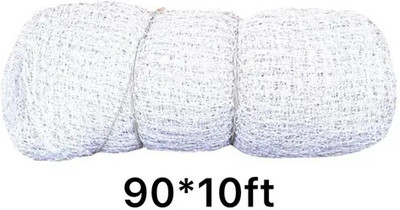 Pashchayate Cricket net 90*10ft, Durable Premium Quality Training Net Cricket Net(White)
