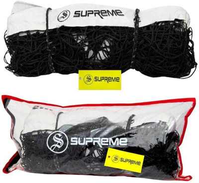 Supreme Volleyball Net Master For Regular Play Tournament Qlty. (Pack of 01) Volleyball Net(Black, White)