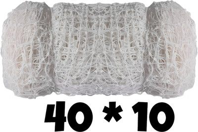 I2SERVICES Cricket Training Net 40*10 ft – Strong Nylon HDPE for Professional Practice Cricket Net(White)