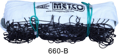 Metco TOURNAMENT QUALITY VOLLEYBALL NET NYLON SPECIAL Volleyball Net(Black)