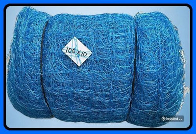Acronet New_Cricket Practice/Football Sports Ground Net Safety net Size 80X10-(blue)-N Cricket Net(Blue)
