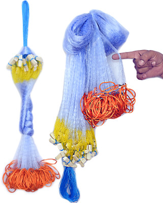 YASHNET 1 FINGER GILLNET 25MM MESH SIZE 50 FEET LENGTH GILLNET SHISHAJAAL Fishing Net(Multicolor)