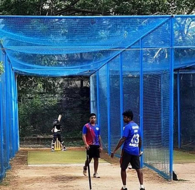 Azure Cricket Tenacious Net 40x10 Feet Cricket Net(Blue)