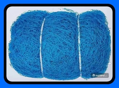 clickon Co_New_Cricket Net Keepning/Batting Practice Size Blue 50*10 Feet cricket net-N Cricket Net(Blue)