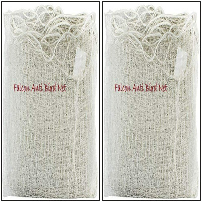 FALCON Pigeon Control Anti Bird Net 12 Foot X 8 Foot In 96 Sq.Ft White Color Camping Camping Net(White)