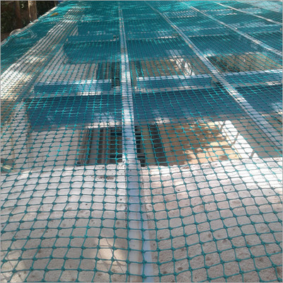 VSsports Nylon 80x10 Feet Ground Boundary And Practice Cricket Net BLUE WITH INTER LOCK Cricket Net(Blue)