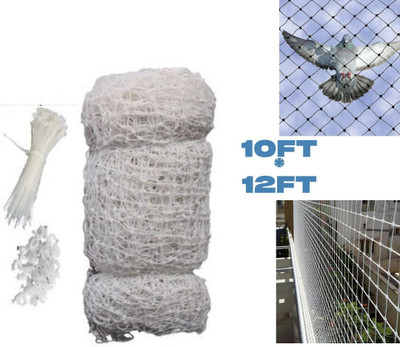 OJASS Bird Sefty Net 10Ft*12Ft Badminton Net(White)