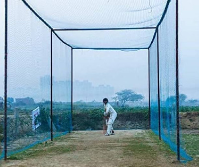 mssports 1.5mm, 20*10 High-Strength Cricket Practice Net for Outdoor and Indoor Training Cricket Net(Blue)