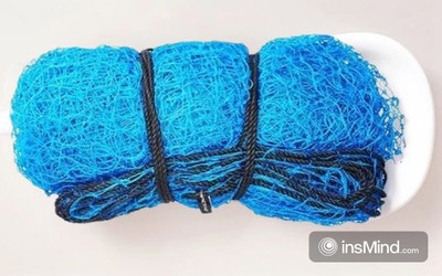 Azure Resilient Cricket Net for practice 90x10 Feet Cricket Net(Blue)