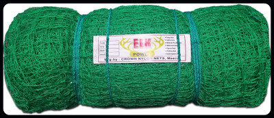 Acronet Nylon Material Ready Made With Roof Covered 50X12X15 Foot Practice-N Cricket Net(Green)