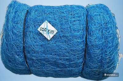 Acronet Cricket Practice/Football Sports Ground Net Safety net Size 80X10-(blue) Cricket Net(Blue)