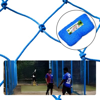 Zain Sports 40Ft.x10Ft. Cricket Practice Net, Blue Nylon Batting Net with 0.75mm Thickness Cricket Net(Blue)