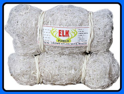 Azure ZNew_Tournament HDPE Heavy Nylon-N Football Net(White)