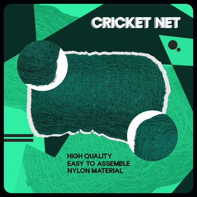 Acronet Cricket Solid Net 40x10 Feet-N Cricket Net(Blue)