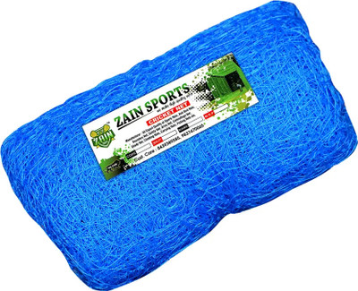 Zain Sports Net Nylon Blue 100x10 HDPE Nylon 12 Ply Thicness 88mm Mesh Size Cricket Net Cricket Net(Blue)