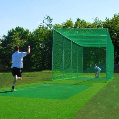 VSsport Nylon 70x10 Feet Ground Boundary And Practice Cricket Net GREEN WITH INTER LOCK Cricket Net(Green)