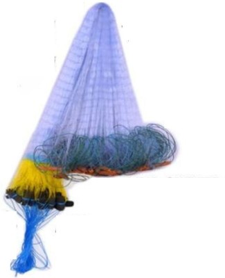 A to Z 1.5 FINGER 35mmGILLNET MUD SINKER, HEIGHT 3.5F, UP LENGHT 50F, DOWN LENGHT Fishing Net(Multicolor)