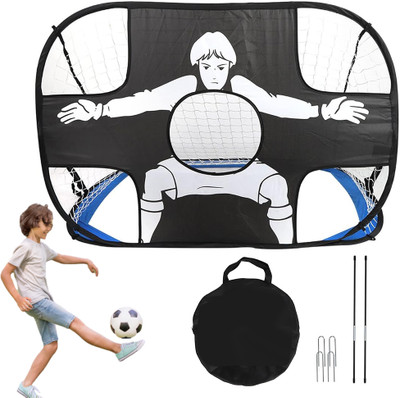PROBEROS Multi-Use Portable Football Goal for Kids with Easy Setup Versatility Football Net(Blue)