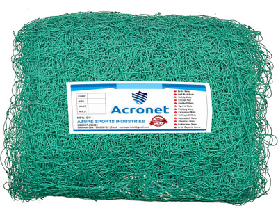 Acronet 70x10 Feet High Quality Nylon Practice Cricket Net(Green)