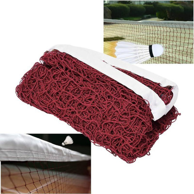 STYRKR Cotton Badminton Practice Net - Thick & Strong Mesh Brown Badminton Net Badminton Net(Brown)