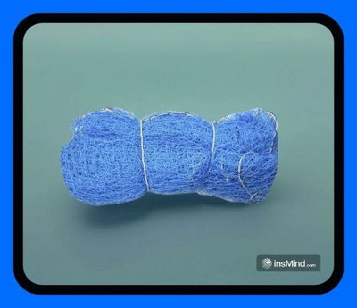 Acronet New_Cricket Nylon Strong Net size 40x10 Feet-N Cricket Net(Blue)