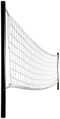 Y2M Portable HR-650 Cotton Nets 10 Mesh Pack of 1 Nets Volleyball Net(White)