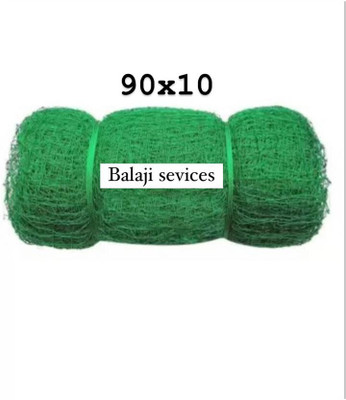 BALAJI SERVICES CRICKET NET 90X10 NYLON HDPE Cricket Net(Green)