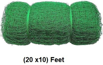 VASUENT ERPRISESIN Nylon 20x10 Feet Ground Boundary And Practice Cricket Net GREEN WITH INTER LOCK Cricket Net(Green)