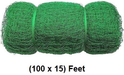 VASUENT ERPRISESIN Nylon 100x15 Feet Ground Boundary And Practice Cricket Net WITH INTER LOCK Cricket Net(Green)