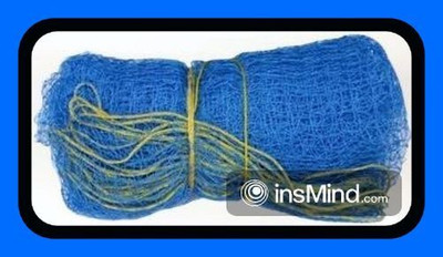 clickon Co_New_Cricket Nylon Game Net 40x10 Feet-N Cricket Net(Blue)