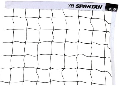 Spartan Top Nylon 4 side Tatron tape Approved By VFI Volleyball Net(Black)