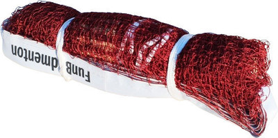 FunBadmenton Standard Size Badminton Net Nylon 20 feet with Shuttlecock Shuttle Net Badminton Net(Brown)