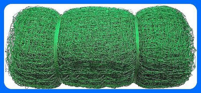 Acronet New_Nylon 12x100 Feet Ground Boundary And Practice NET Cricket Net(Green)