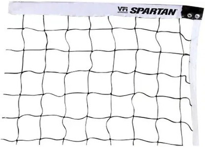 HRSports Top Nylon 4 side Tatron tape Approved By VFI Volleyball Net Volleyball Net(Black)